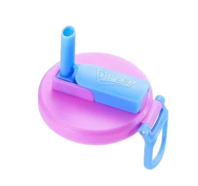 Silicone Soda Can Lid with Straw