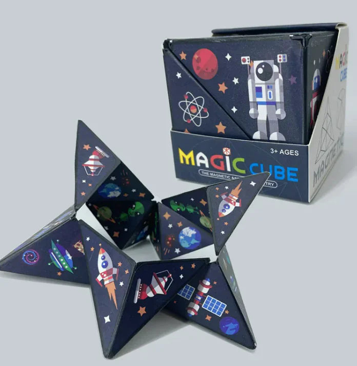 Solid Geometry Magic Cube Changeable Magnetic Deformation Toy