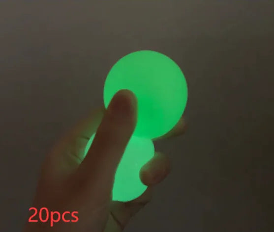 GlowSqueeze Sticky Ball Toy