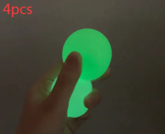 GlowSqueeze Sticky Ball Toy