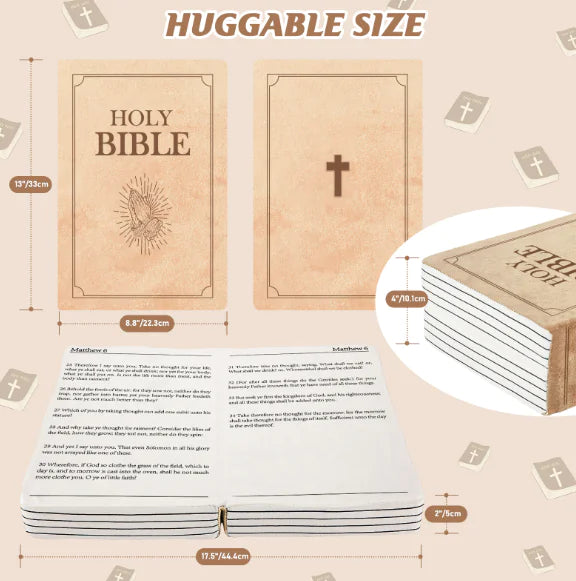 Christmas Bible Plush Pillow