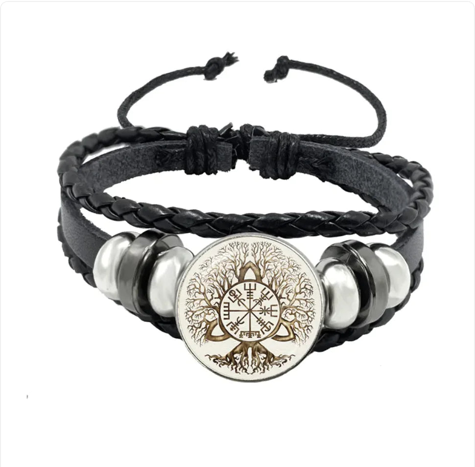 Adjustable Retro Leather Woven Belt