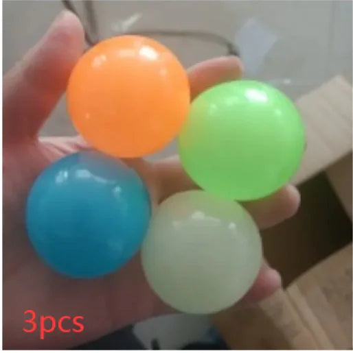 GlowSqueeze Sticky Ball Toy