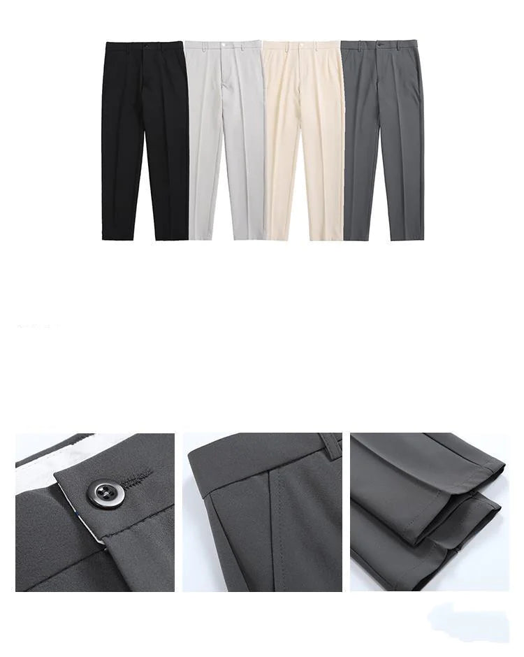 Loose Straight Pencil Trousers
