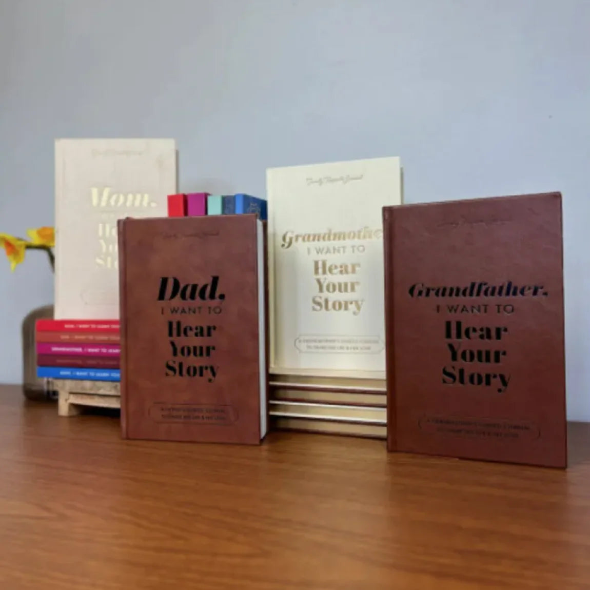 Creative Retro Dad Story Leather Notebook