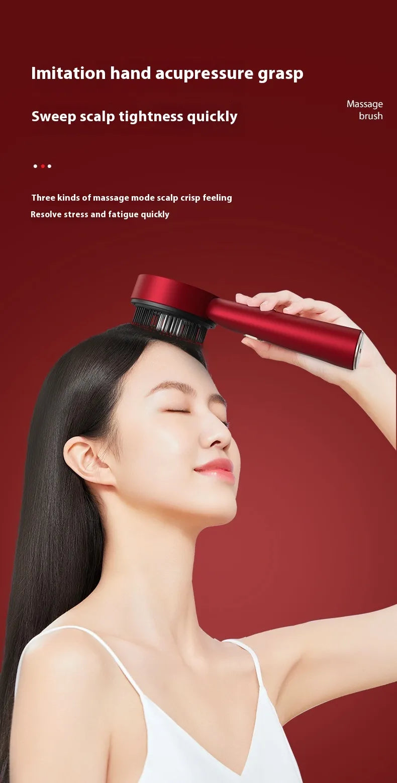 Electric Scalp Massage Comb with Red Light