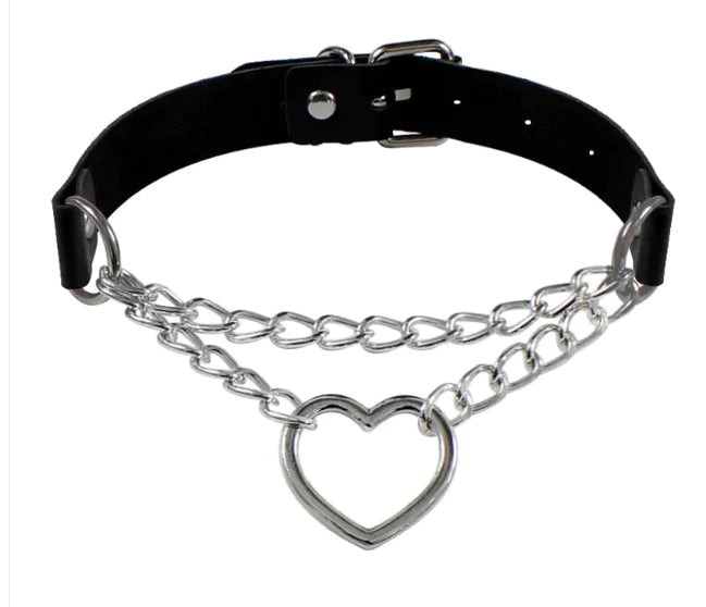 Personalized Punk Leather Collar Necklace Simple And Fashionable