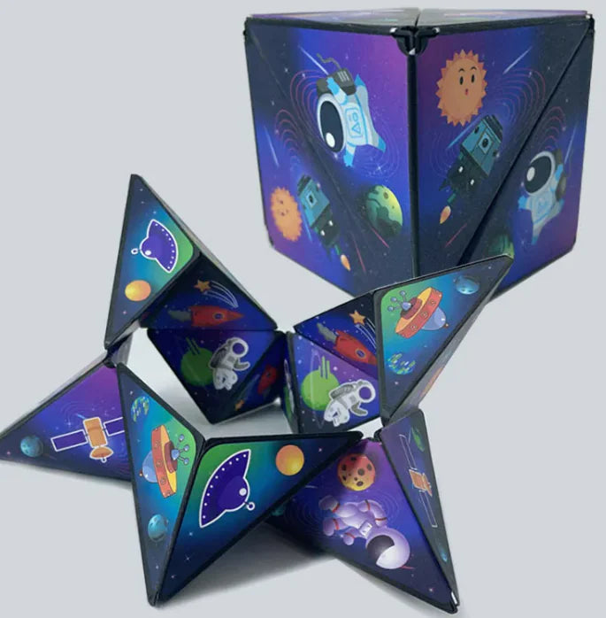 Solid Geometry Magic Cube Changeable Magnetic Deformation Toy