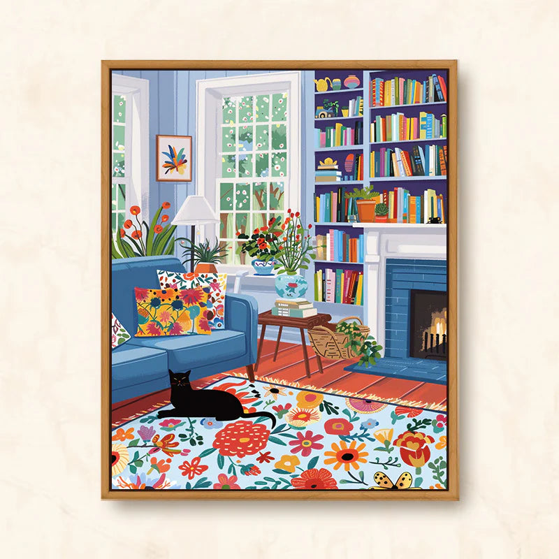 DIY Cat Digital Oil Painting