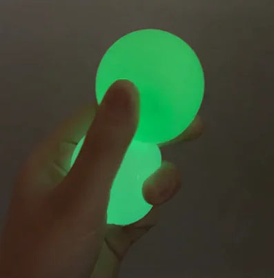 GlowSqueeze Sticky Ball Toy