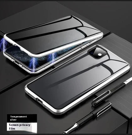 Magnetic Tempered Glass Privacy Case