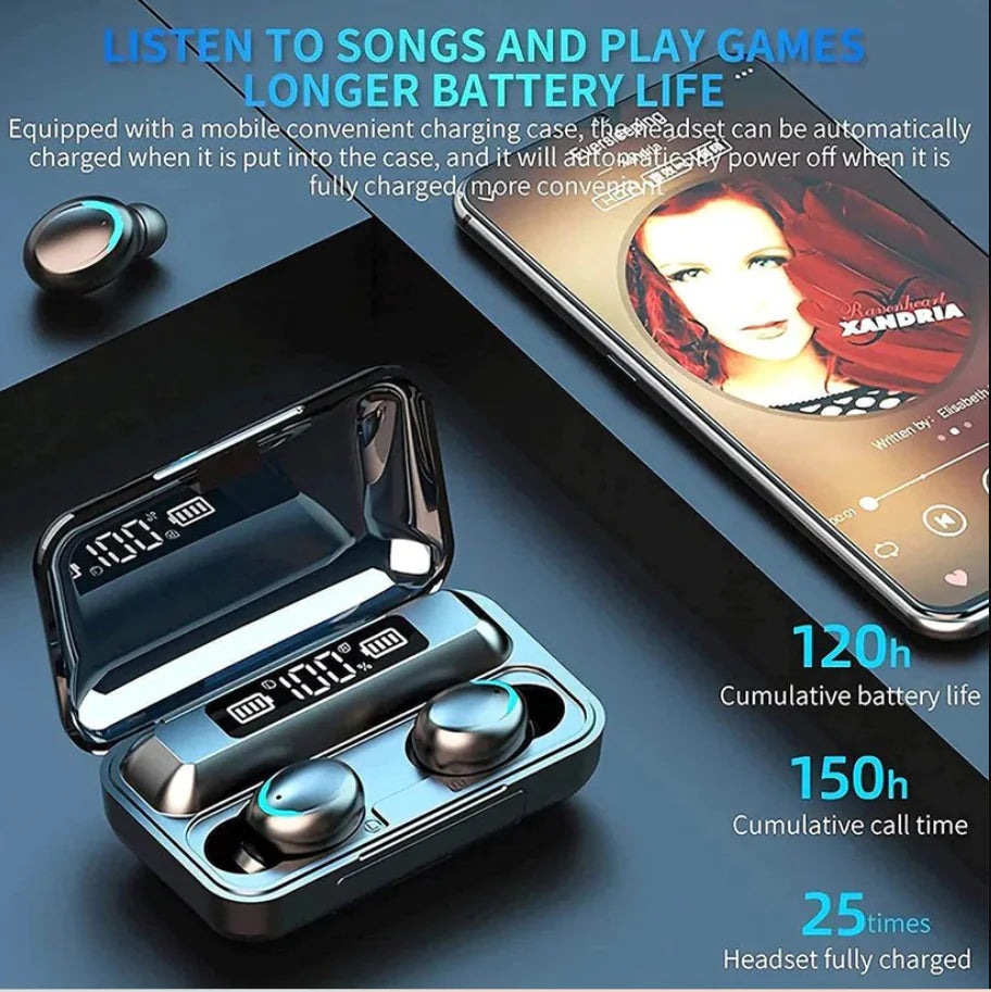 F9 Smile TWS 5.1 Wireless Bluetooth Earbuds