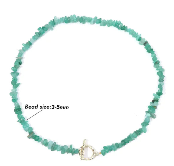 Natural Stone Bead Necklace