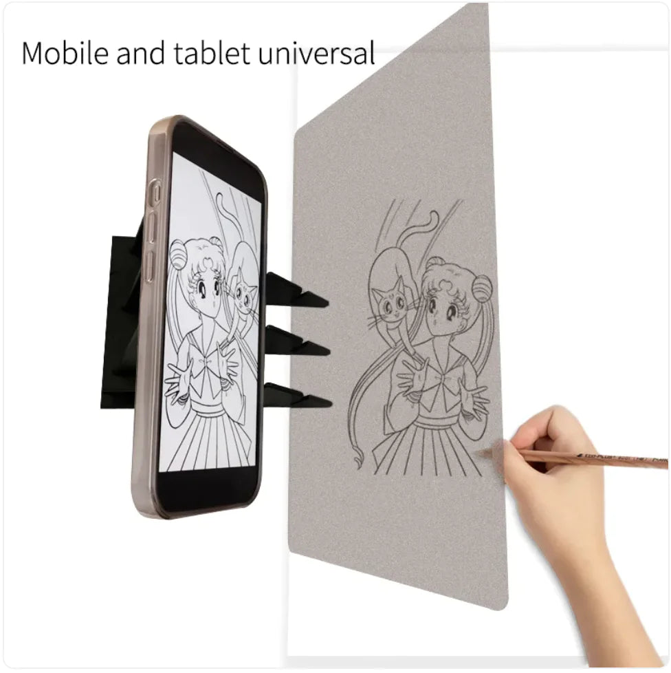 Adjustable Projection Drawing Board for Mobile Phones and Tablets