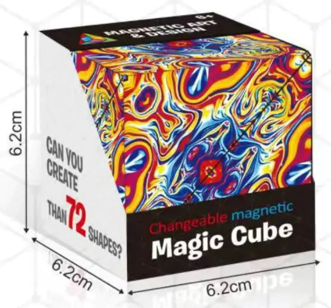 Solid Geometry Magic Cube Changeable Magnetic Deformation Toy