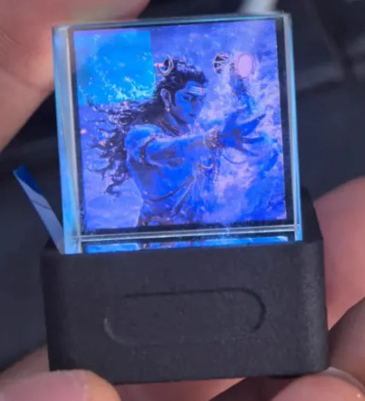 Mini Transparent WiFi Weather Clock Decoration Display