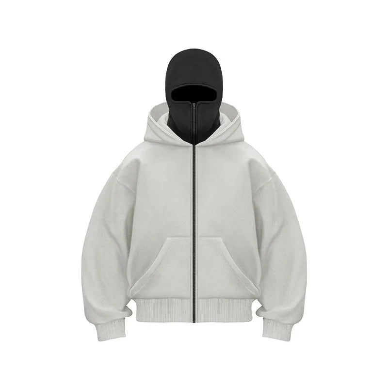 Fleece-lined Double Hooded Jacket