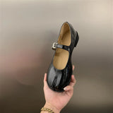 Retro Square Toe Mary Jane Pumps
