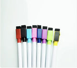 Eco-Friendly Whiteboard Markers with Eraser - 8-Piece Set for Kids
