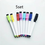 Eco-Friendly Whiteboard Markers with Eraser - 8-Piece Set for Kids
