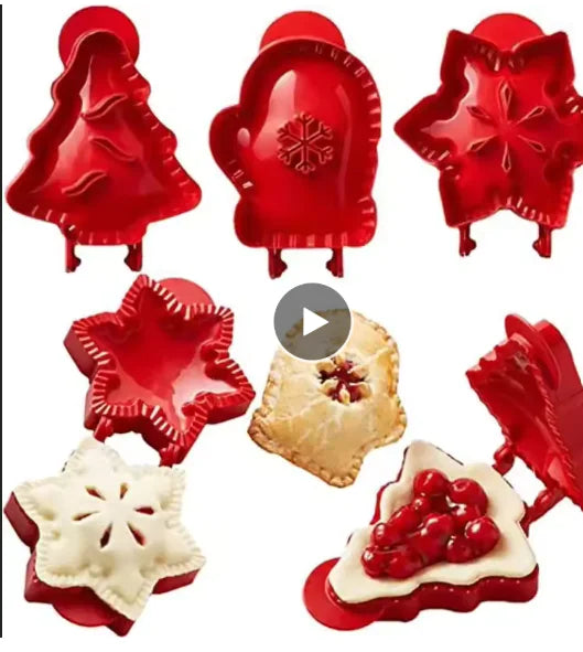 New Christmas Cookie Moulds Pie Mold