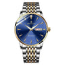 Men's Golden-Tone Quartz Watch with Dual Calendar