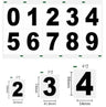 Reflective PVC Number Stickers