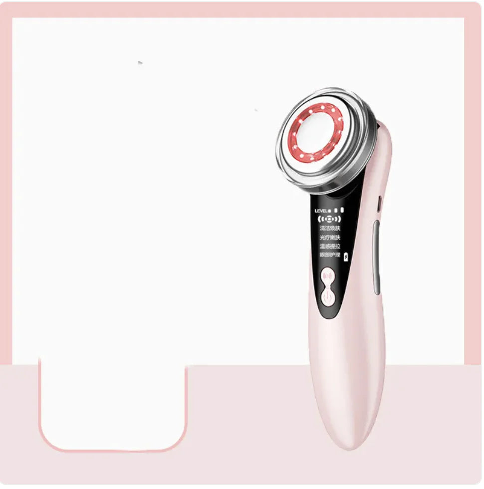Iontophoresis Facial Skin Care Device with LED Light Therapy