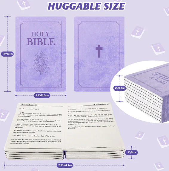 Christmas Bible Plush Pillow