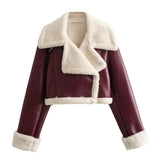 Women's Vintage Faux Leather Jacket