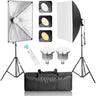 50x70CM Softbox Lighting Kit with 2m Adjustable Tripod and 85W Mushroom Light Bulb