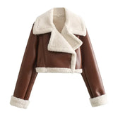 Women's Vintage Faux Leather Jacket