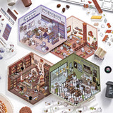 3D Cabin Landscape Stickers