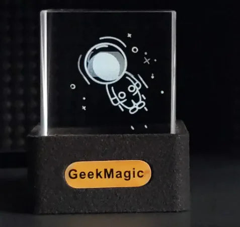 Mini Transparent WiFi Weather Clock Decoration Display