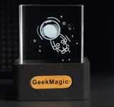 Mini Transparent WiFi Weather Clock Decoration Display