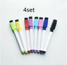 Eco-Friendly Whiteboard Markers with Eraser - 8-Piece Set for Kids