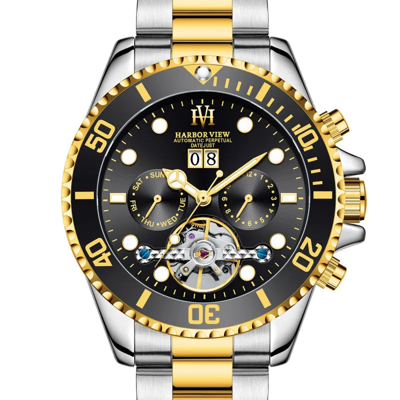 ARBOR VIEW Tourbillon Green Mechanical Watch