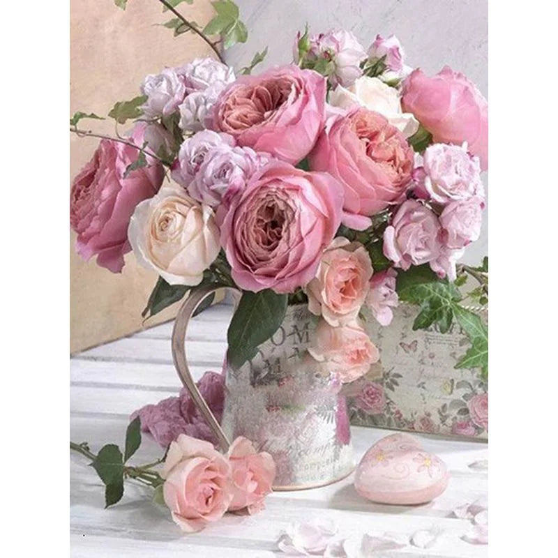 Flower & Woman Paint By Numbers Kit