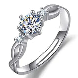 Female Imitation Moissan Diamond Ring