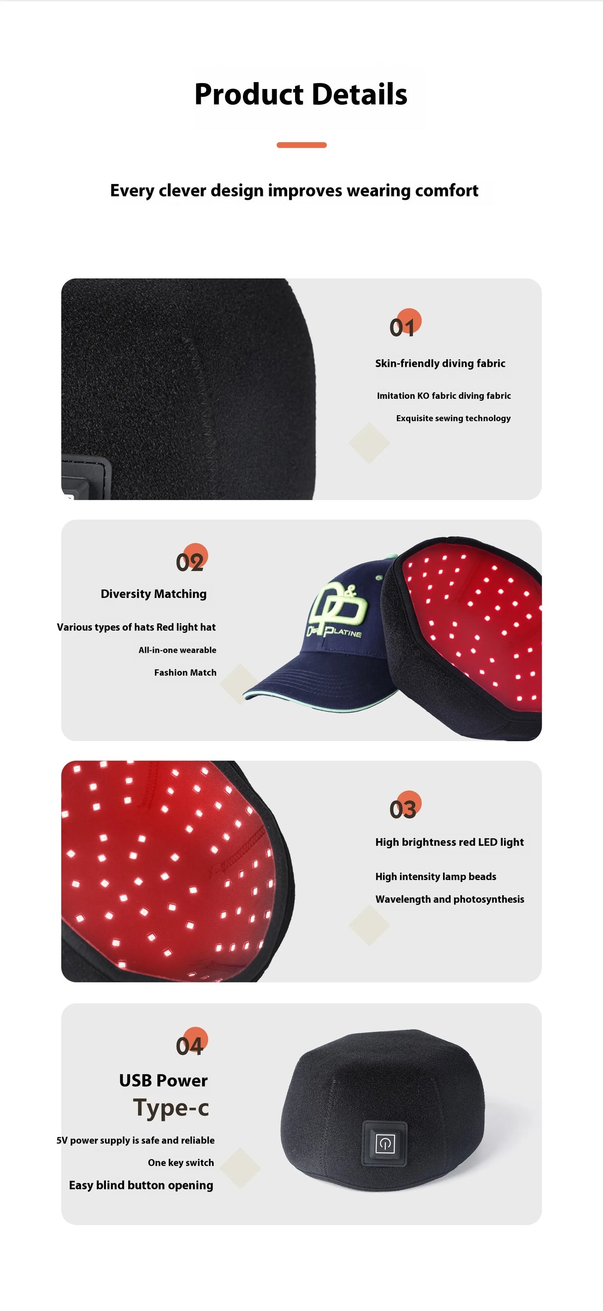 Infrared Hair Growth Cap