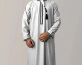 Embroidered Men's Long Sleeve Robe