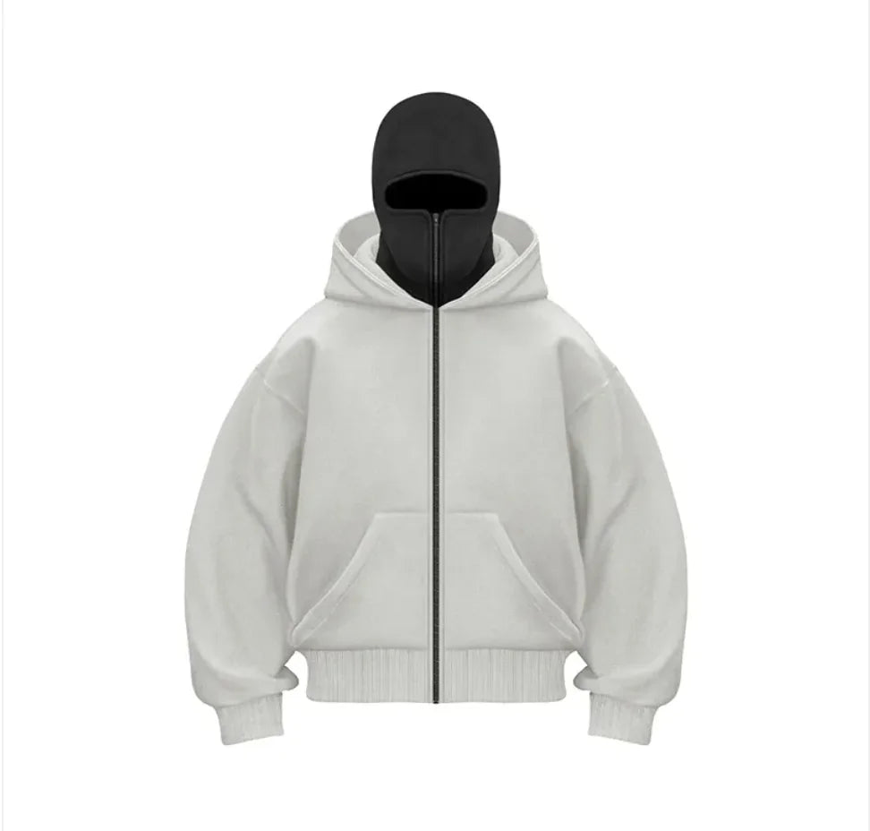 Fleece-Lined Double Hood Sweater
