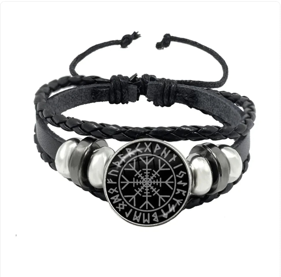 Adjustable Retro Leather Woven Belt