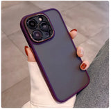 Skin Touch Matte Metal Lens Protective Case