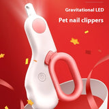 Professional Pet Nail Clippers with LED Light