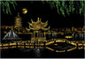 Creative Handmade City Night Scene Scraping Painting
