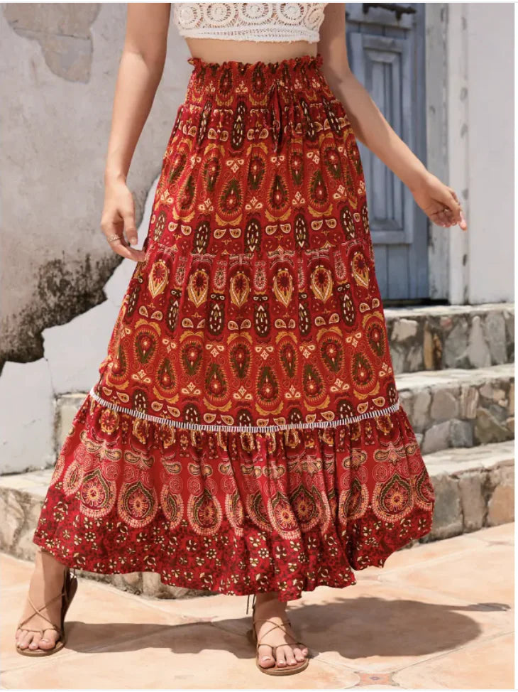 Bohemian Lace Patchwork Skirt