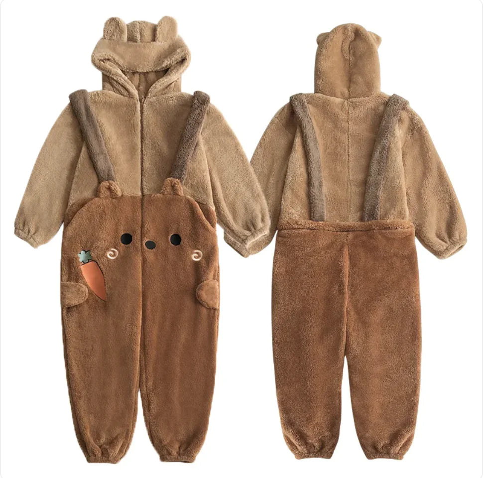 Thick Coral Fleece Cute Pajamas