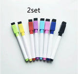 Eco-Friendly Whiteboard Markers with Eraser - 8-Piece Set for Kids