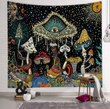Polyester Skull Mushroom Tapestry